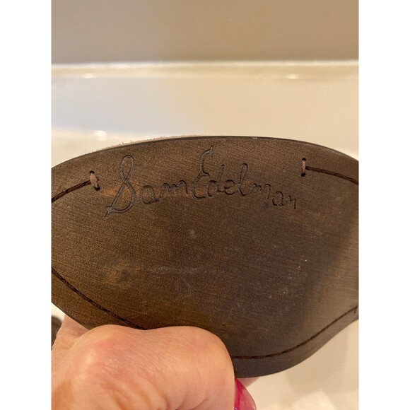 Sam Edelman Womans Boots Fawn Tan Suede Size 6 Booties 1.5 inch Heel Shoe EUC - Picture 9 of 12